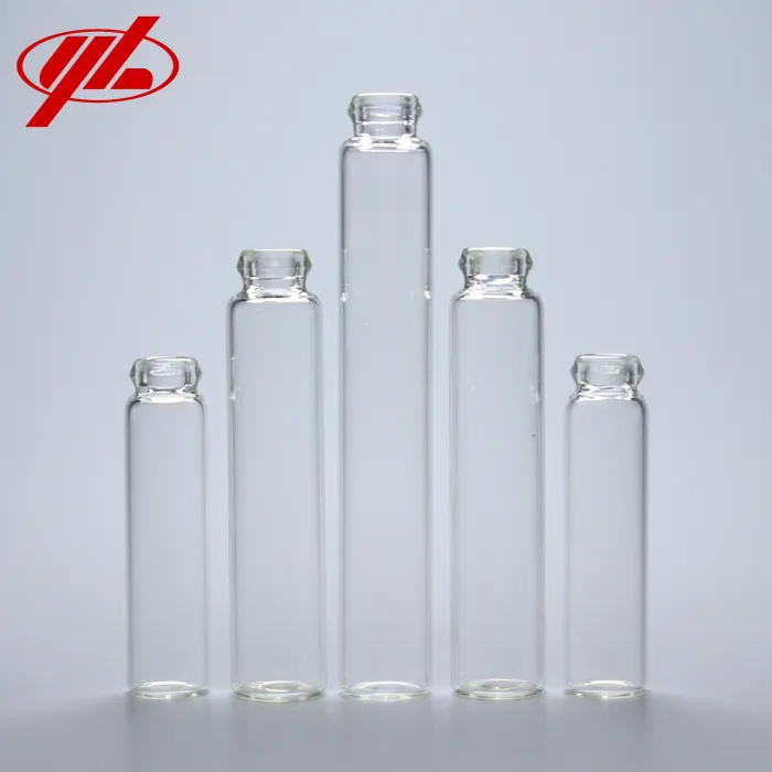 1ml 2ml 3ml transparentes Borosilikatglas-Parfüm-Proben flaschen fläschchen mit Stopfen