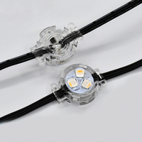 Guirlande lumineuse LED Pixel RGBW pour décorations de toit de Noël et de vacances IP68 Lampe en PVC Paysage Éclairage permanent sur rail