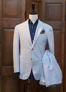 <span class=keywords><strong>Costume</strong></span> <span class=keywords><strong>Bespoke</strong></span> pour hommes, en laine personnalisé, de qualité supérieure, vente directe d'usine - Product Image 6