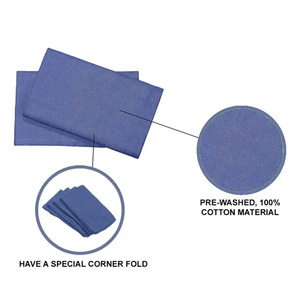 40x60cm azul desechable 100% algodón quirúrgico Huck toalla de mano estéril sala de operaciones toalla para uso hospitalario - Product Image 6