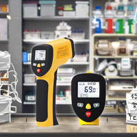Thermomètre infrarouge numérique industriel portable 2025 SW, sans contact, affichage LCD, IP55, USB, OEM/ODM, ABS