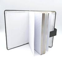 Cahier de bureau A5 à reliure à anneaux souple noire à couverture rigide en cuir PU avec fermeture magnétique