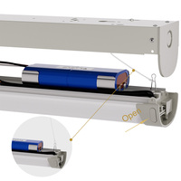 Luminaires d'urgence LED linéaires 4FT 36W, luminaires d'urgence pour tunnels, industriels, commerciaux, supermarchés, IP44, garantie 5 ans