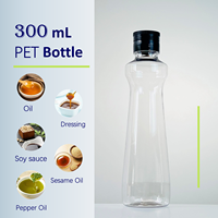 Botol Plastik Transparan Tinggi 300ML Terlaris Dapat Digunakan untuk Mengemas Berbagai Cairan