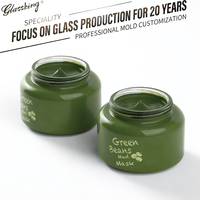 Bocaux en verre ronds personnalisés pour cosmétiques, crèmes, masques de soin, 30-300 ml, impression de logo personnalisée, contenants vides