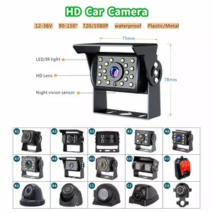 Kit de système de caméra de recul de camion filaire 1080P en option populaire 7 \ "10 \" HD Triple Quad moniteur à écran partagé avec enregistrement