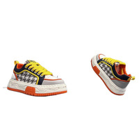 Chaussures décontractées d'été pour hommes, motif géométrique ethnique, à lacets, semelle épaisse, baskets plateforme respirantes pour la marche quotidienne