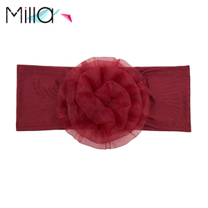 Cinta elástica 3d para silla, decoración para eventos, flor rosa, LICRA - Product Image 6