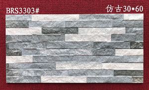 Guangdong 300x600mm Exterior decorativo cultura <span class=keywords><strong>pizarra</strong></span> pared piedra aspecto cerámica azulejo 3D revestimiento de paredes para Villa jardín - Product Image 3