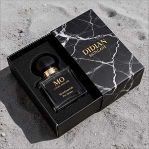 Atomizador de Perfume Portátil Personalizado con Logotipo, MOQ Bajo, Envase Cosmético Vacío de 100 ml, 30 ml, Botellas de Perfume Negras Esmeriladas de 50 ml con Caja - Product Image 4