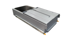 Ecocampor Boîte à outils coulissante personnalisée légère et sécurisée en aluminium, étanche, thermolaquée, avec système de verrouillage en T, pour caravane, avec évier et cuisinières, roulement à billes - Product Image 4