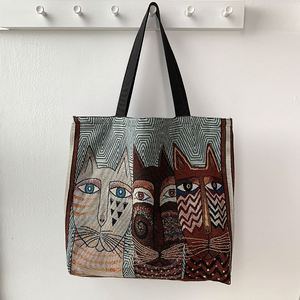 <b>Canvas</b> Lining Tote <b>Bag</b> Portable Fashion Design European American Printed <b>Canvas</b> Tote <b>Canvas</b> Mom Tote <b>Bag</b> <b>Large</b> Capacity - Product Image 6
