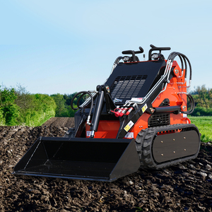 重型微型滑移转向装载机提升重型混凝土块和钢管 - Product Image 1