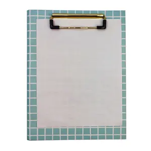 Caderno de papel personalizado recarregável, clipe de papel durável para cobertura de caderno com bolsos