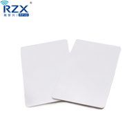 Cartes PVC Blanches Vierge RFID à Puce F08 13.56Mhz en Plastique CR80