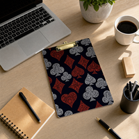 Portapapeles de Acrílico con Impresión UV Personalizada, Organizador de Papel Resistente de Lucite, Portadocumentos para la Escuela, Hotel, Regalo de Inauguración de Casa