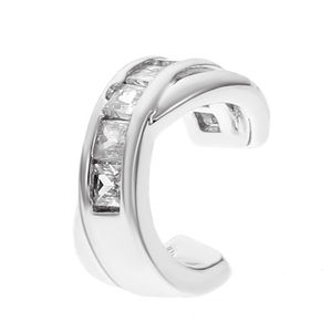 Retro Micro incrustaciones de circón Clips de <span class=keywords><strong>oreja</strong></span> <span class=keywords><strong>sin</strong></span> agujeros para los oídos delicados no perforados Cz Cuff pendientes para mujer - Product Image 5