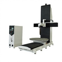 Routeur CNC 5 axes à broche unique, commande Syntec, servomoteur, pour découpe de polystyrène et bois, PLC