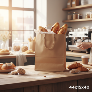 Bolsas de Papel Kraft para Alimentos 44x15cm, Papel Kraft, B2B - Product Image 3