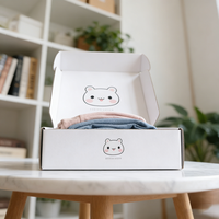 Cajas de Envío Ecológicas Reciclables con Logotipo Personalizado, Impermeables, para Ropa Interior, Embalaje de Cartón Corrugado con Laminación Mate