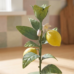 Support de bougie en forme d'arbre citronnier, en métal vert, décoration d'intérieur - Product Image 4