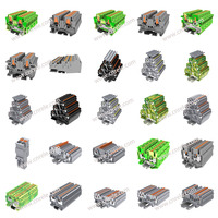 50A alimentation à travers les borniers multiconducteurs multi-niveaux et de terre 1.5 câblage carré connecteur de couleur noire PTTB 1.5/S-PV