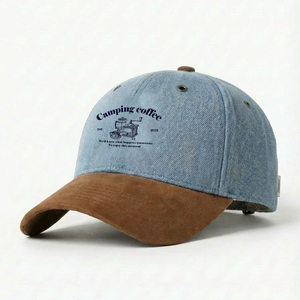 Gorras de Béisbol de Alta Calidad con Bordado Personalizado, Gorras Lisas para Papá, con Bloques de Color, Unisex, de 6 Paneles, de Algodón Lavado - Product Image 1