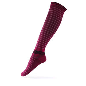 Nouveau design CoolMax Nylon 15-20 Mmhg Athletic Sports Chaussettes <span class=keywords><strong>de</strong></span> compression à rayures serrées - Product Image 3
