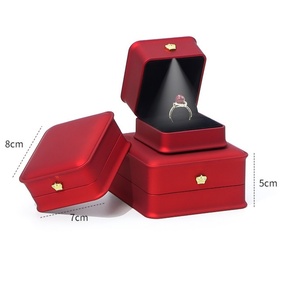 Light up Jewelry Box Custom logo Black Blue Colored Jewelry Box for Bangle with an <b>Led</b> Light Custom <b>Led</b> Jewelry Box - Product Image 5