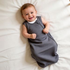 <span class=keywords><strong>Gigoteuse</strong></span> sans manches en fibre de bambou respirante pour nouveau-nés filles et garçons – Qualité supérieure, sûre et confortable - Product Image 1