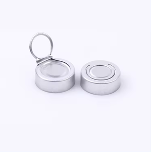 Bouchons d'arrachage en aluminium stériles certifiés ISO de 13mm et 20mm à anneau de traction pour l'étanchéité des flacons pharmaceutiques, de laboratoire et d'injection - Product Image 3