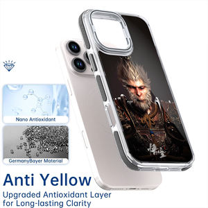Black Myth Wukong Lens Bracket Kicksand Back Funda para teléfono celular para iPhone 16 Pro Max Clear Shell a prueba de golpes 2024 New SE4 - Product Image 3