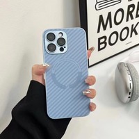 Nouvelle coque de téléphone portable sans fil à texture fibre de carbone avec protection en verre pour iPhone 18 17 16 15 14 13 12 Pro Max