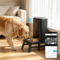 Distributeur automatique de nourriture pour chien de grande taille OEM 5G Wifi 15L AI avec caméra HD 1080P, application Tuya, minuterie, distributeur intelligent pour animaux de compagnie