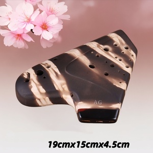 เครื่องดนตรีโอคาริน่าเซรามิกแบบสามท่อ ทำด้วยมือ ผ่านกระบวนการเผาแบบดั้งเดิม เสียงแม่นยำ เหมาะสำหรับการแสดงสด - Product Image 6