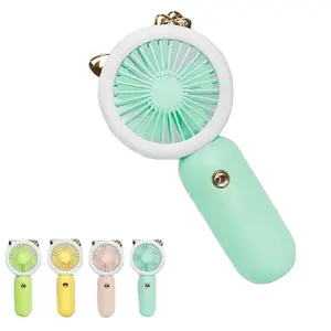 Mini el Fan bilek asılı taşınabilir Fan gece lambası USB şarj edilebilir hayranları için çocuk ve bayanlar yaz HAVA SOĞUTUCU