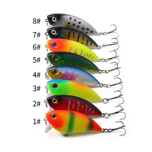 Vente en gros de leurres de pêche coulants en plastique artificiel dur de 5,5 cm-6,6 g, leurres vibrants VIB - Product Image 6