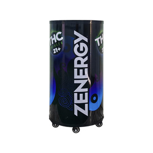Réfrigérateur commercial Meisda SC65Y 65L, refroidissement direct, éclairage LED interne, étagères réglables, acier inoxydable. - Product Image 2