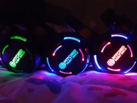 Système de discothèque silencieuse à trois canaux, lumière LED, ensemble de discothèque silencieuse, logo personnalisé pour fête INDA RF988