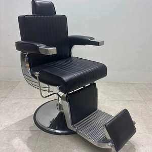 Chaise de barbier hydraulique professionnelle - 360 °   Fauteuil de salon pivotant et inclinable - Product Image 2