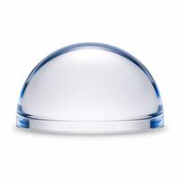 Dôme optique en verre saphir de taille personnalisée OD 50-150 mm avec base de support pour optiques de guidage de lumière