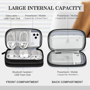 Estuche Organizador de Cables de Viaje, Accesorios Electrónicos, Estuche de Transporte Impermeable y Portátil para Cables, Cargadores, Teléfonos y Auriculares - Product Image 4