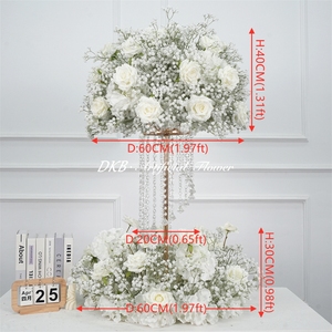 Nuovi Centrotavola DKB per Matrimoni, Decorazioni Floreali, Ghirlande e Piante Personalizzabili, Ghirlanda di Fiori Artificiali per Matrimoni - Product Image 2