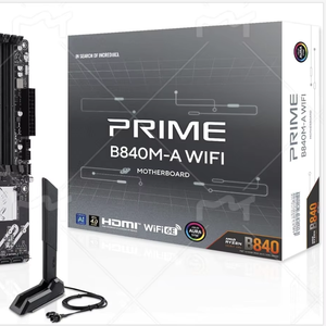 ASU PRIME B840M-A WIFIマザーボード用<span class=keywords><strong>AMD</strong></span> B840 AM5 <span class=keywords><strong>DDR5</strong></span> 7600 2xDP用3x M2 USB3.2 WiFi 6E AURA RGB 2.5Gbit LAN MATX 5X - Product Image 1
