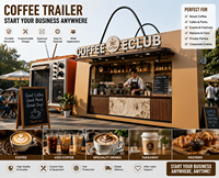 Kiosque à café de luxe en conteneur, café mobile avec fenêtre de service pour boissons expresso, desserts, événements commerciaux en plein air