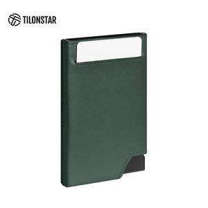 TILONSTAR TVC501 Nouveau style Portefeuille fin en aluminium et cuir avec porte-cartes de crédit et de visite à ouverture pop-up pour femmes et hommes - Product Image 3