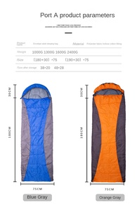 Sac de couchage en duvet de canard ultra léger pour adultes en plein air en gros d'usine sac de couchage en duvet froid chaud épaissi pour camping - Product Image 4