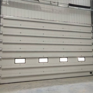 <span class=keywords><strong>Porte</strong></span> Industrielle Sectionnelle Verticale Électrique à Grande Vitesse en Alliage d'Aluminium Isolée pour Atelier Commercial Moderne - Product Image 2