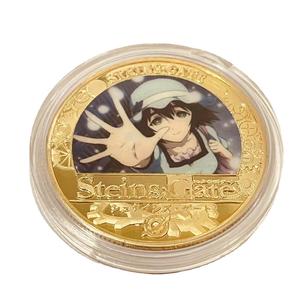 Pièce commémorative classique <span class=keywords><strong>Steins</strong></span> <span class=keywords><strong>Gate</strong></span> sur le thème de l'anime, pièce en fer moulé sous pression, cadeau pour collectionneurs, emballée individuellement, vente en gros - Product Image 6