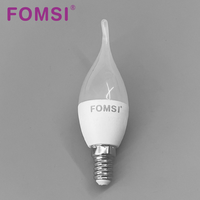 FOMSI Ampoule à bougie LED 5W 7W 9W C37 Ampoule E14/E27/B22 AC100-240V 3000K/4000K/6000K pour l'éclairage de l'espace intérieur de la maison